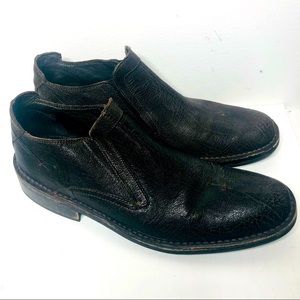 Donald J Pliner Leather distressed brown shoes 11